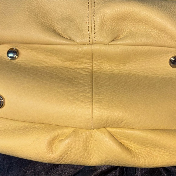 B. Makowsky Yellow Fringe Hobo Women's Bag - Picture 4 of 8